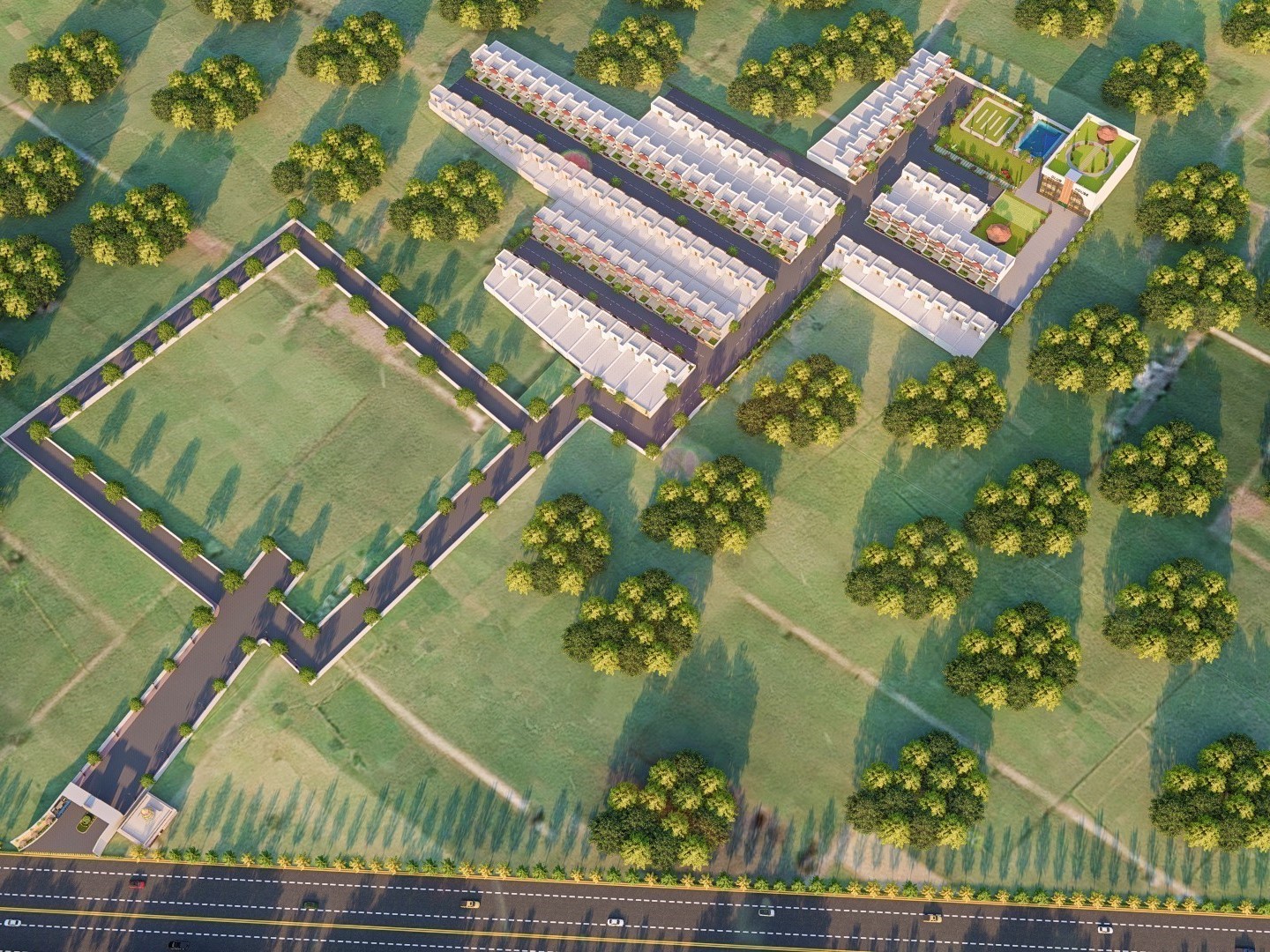 Township master plan layout, Crown Town, Lucknow