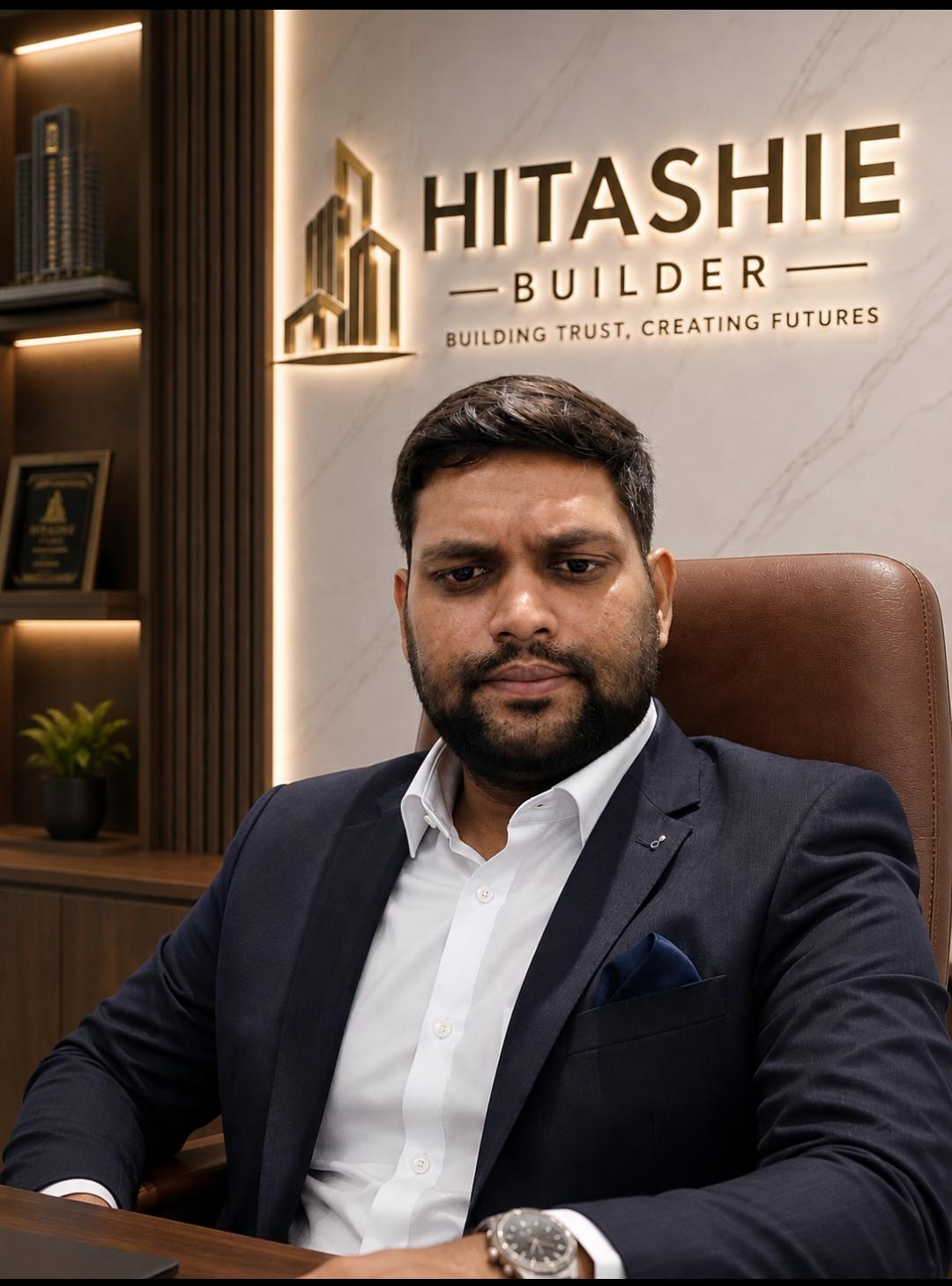 Mr. Ashwini Hitaishie, Founder and Managing Director, Hitashie Builders and Infrastructure Pvt Ltd